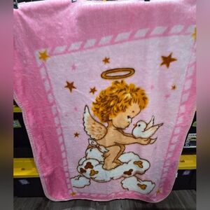 Soft Pink Angel Throw
